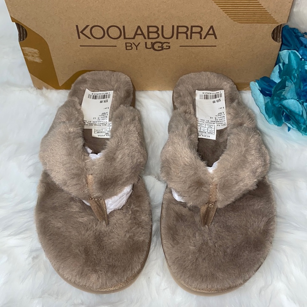 Koolaburra By Ugg Beige Furr-Ee Sandals